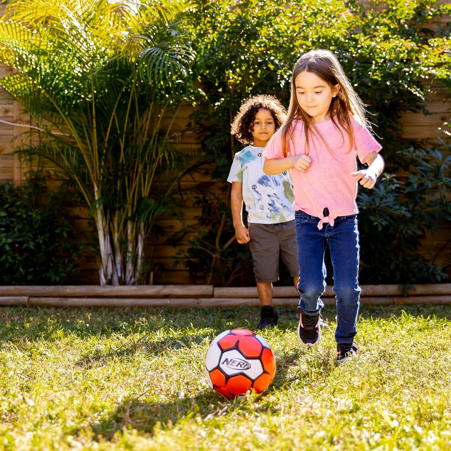image:imageNerf Proshot Kids Youth Soccer Ball Air Pump SetRed