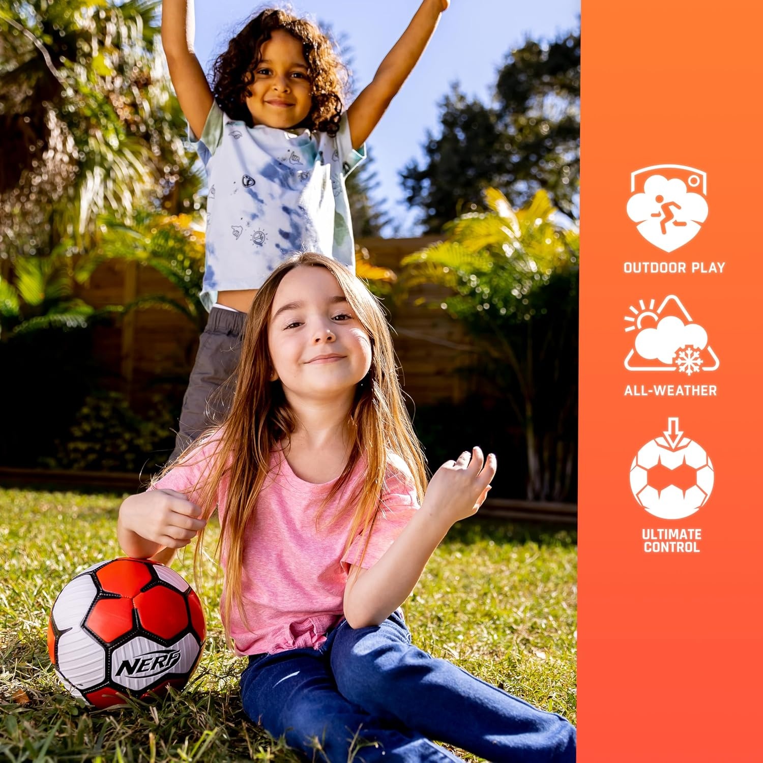 image:imageNerf Proshot Kids Youth Soccer Ball Air Pump SetRed