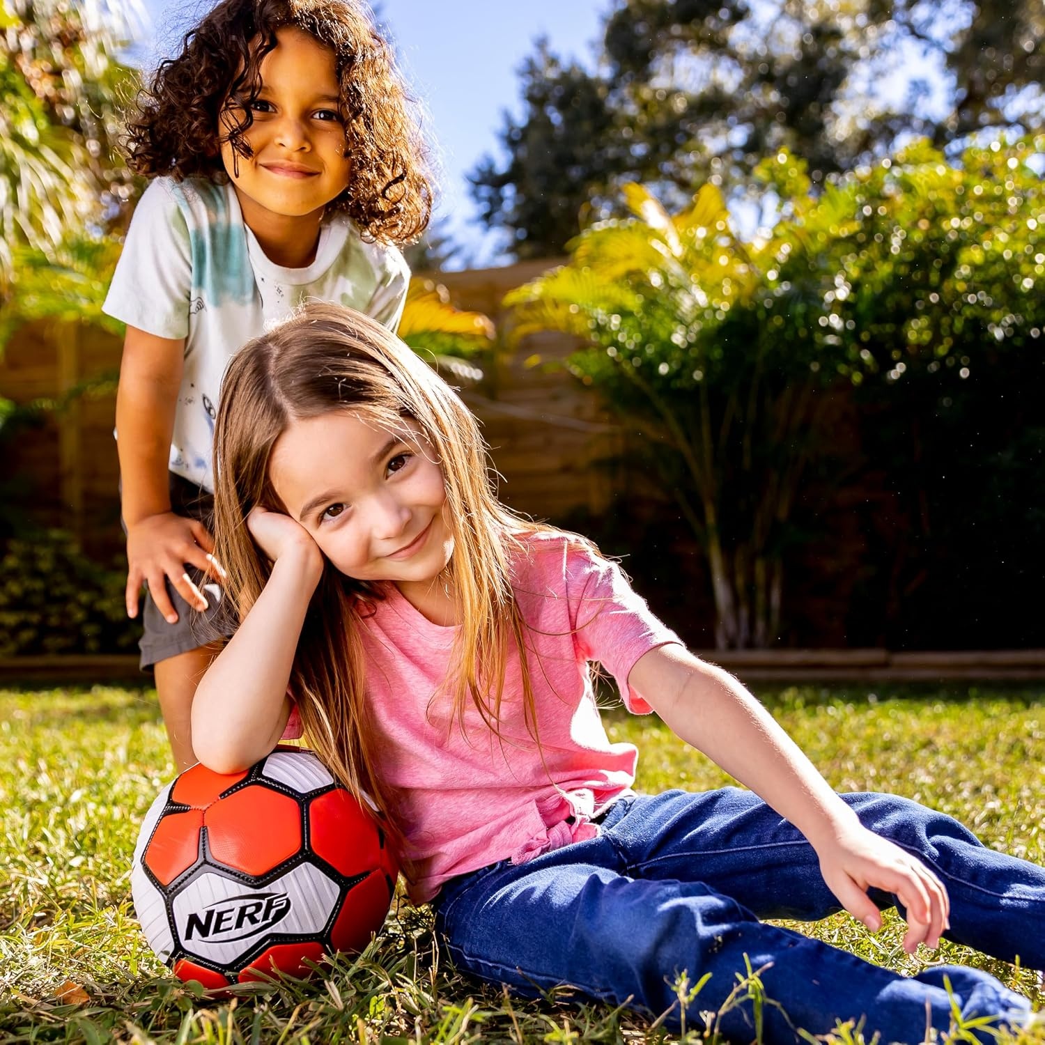 image:imageNerf Proshot Kids Youth Soccer Ball Air Pump SetRed