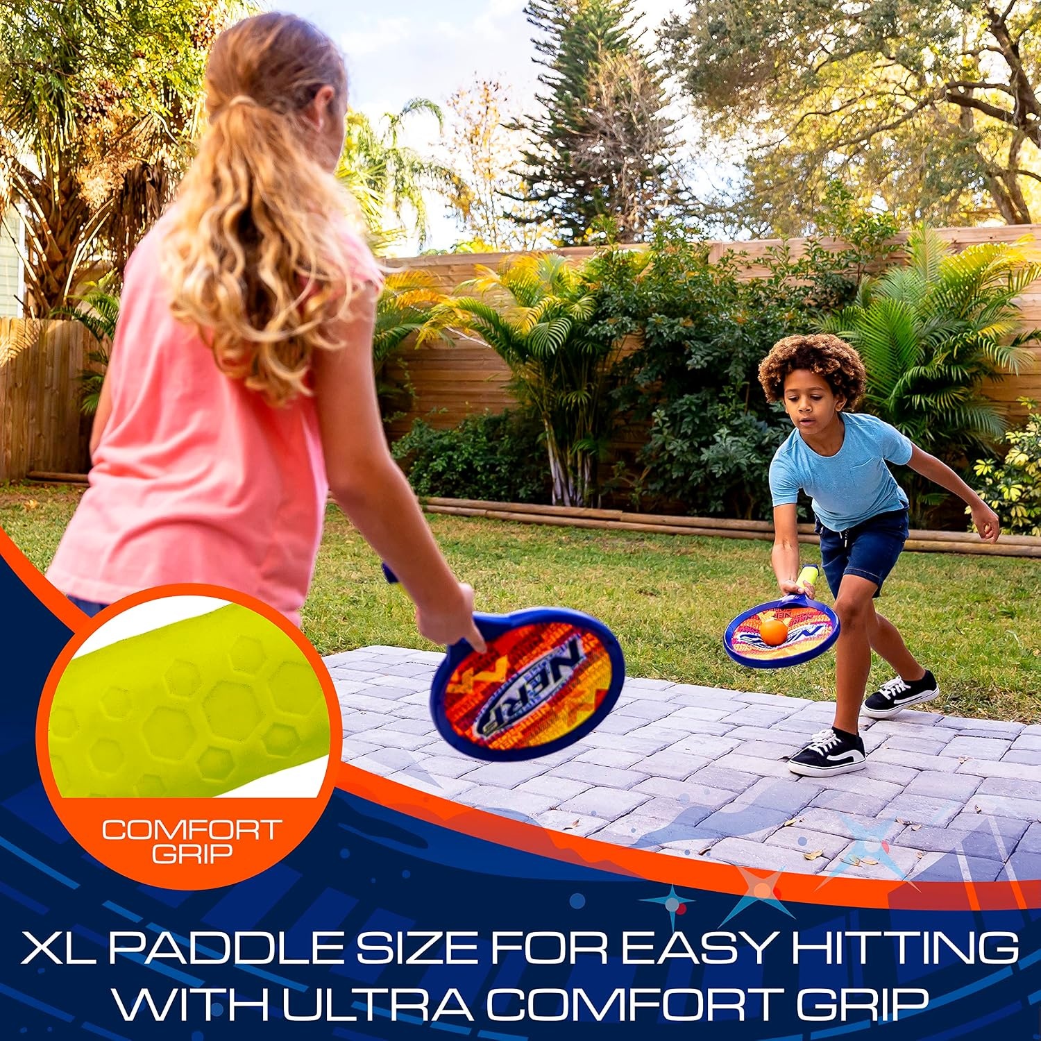 image:imageNerf Tennis Set for Kids 2 Player Rackets and Foam Ball2 19 Rackets 1 Nerf Ball