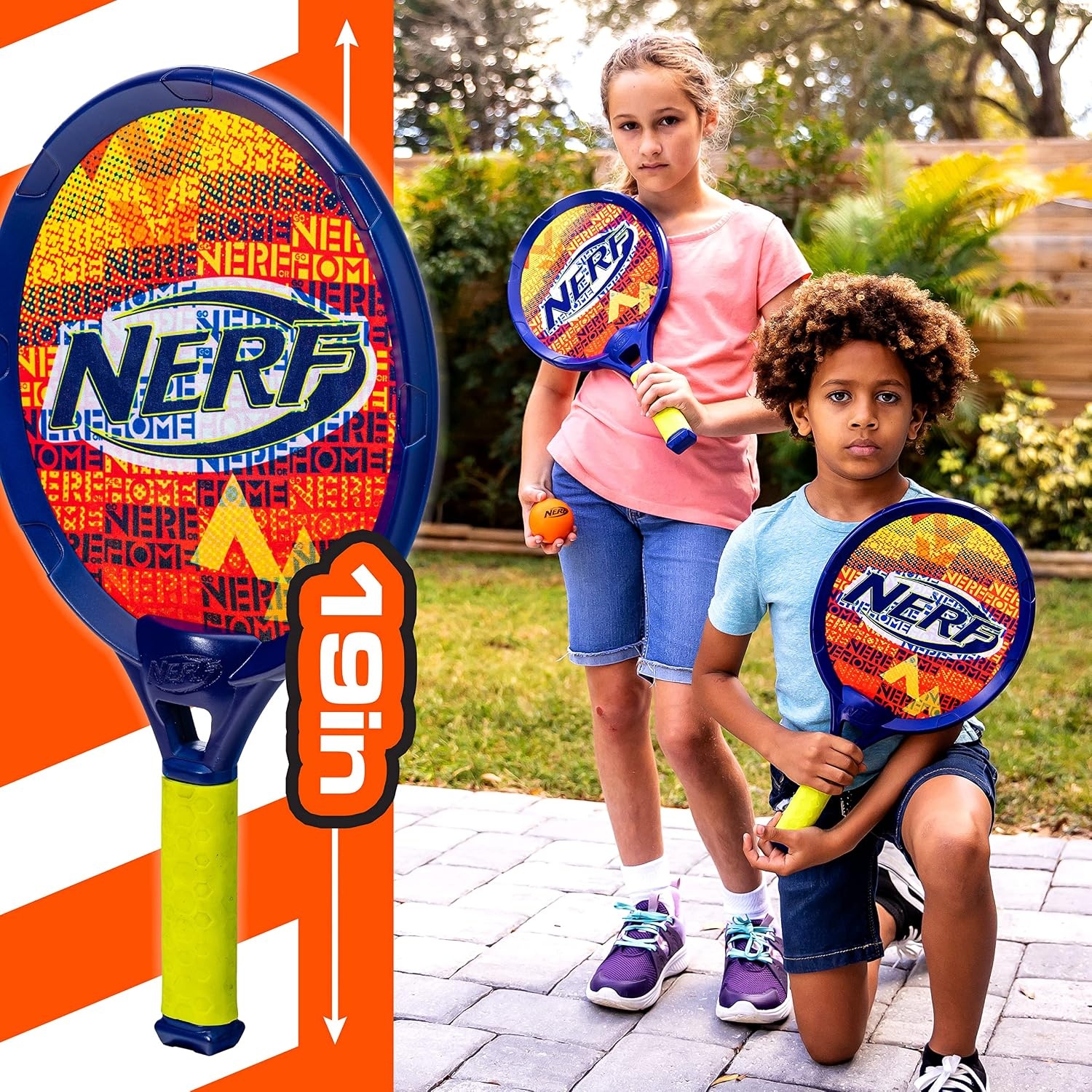 image:imageNerf Tennis Set for Kids 2 Player Rackets and Foam Ball2 19 Rackets 1 Nerf Ball