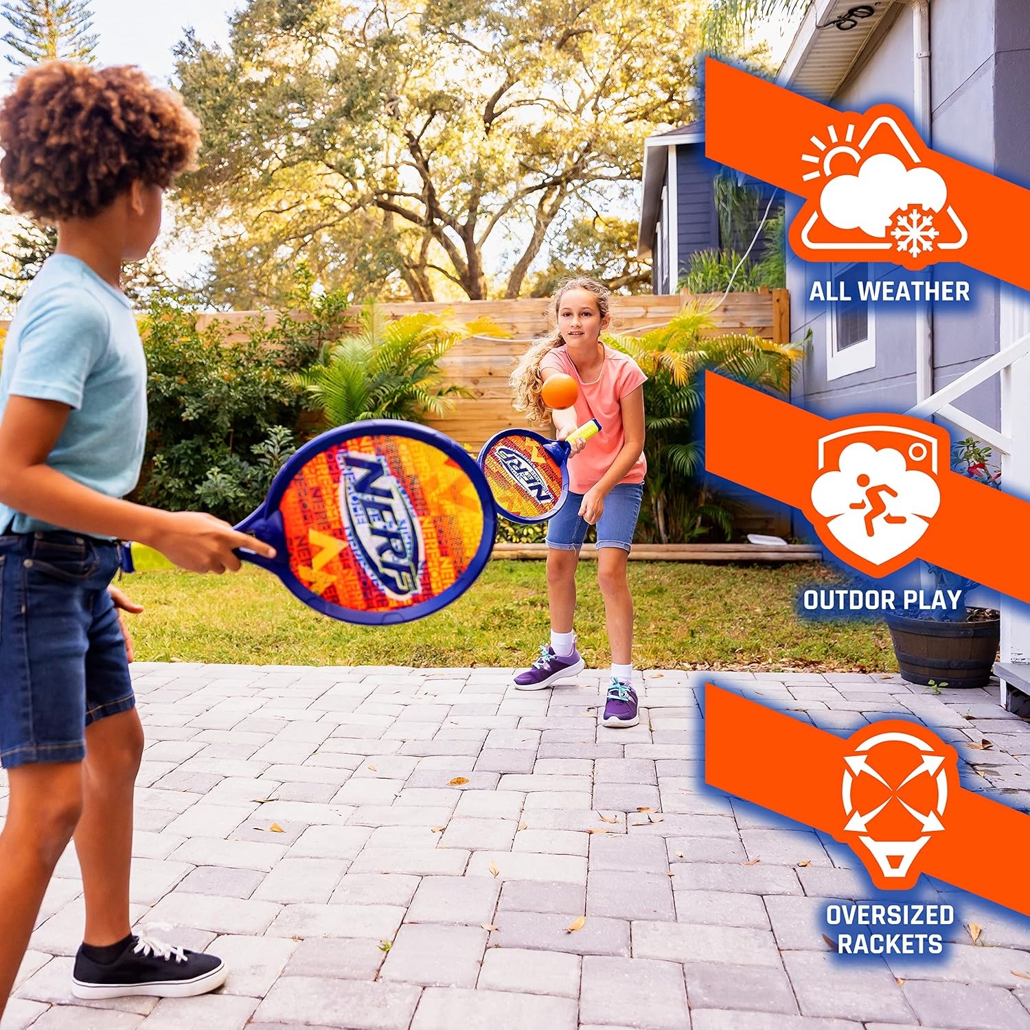 image:imageNerf Tennis Set for Kids 2 Player Rackets and Foam Ball2 19 Rackets 1 Nerf Ball