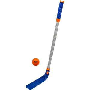 NERF Flexplay Hockey Stick + Ball Set – Adjustable Height(1 Stick & 1 Ball)