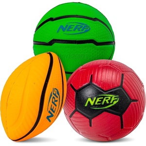 Nerf Franklin Sports Micro Foam Sports Ball Set(Green/Yellow/Red)