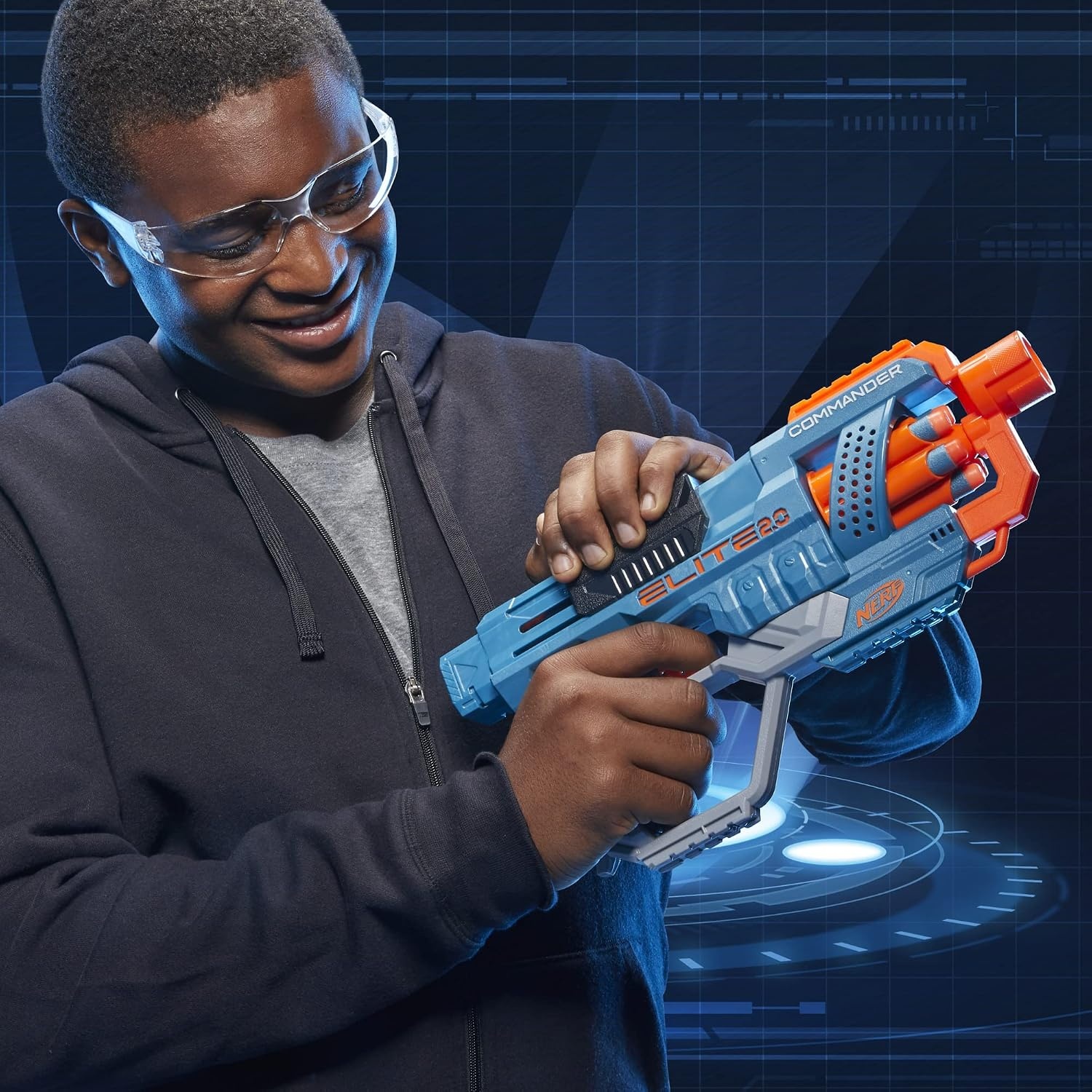 image:imageNERF Elite 20 Commander RD6 Dart Blaster 12 Darts 6Dart Rotating Drum Outdoor Toys Ages 8 and UpStandard Packaging