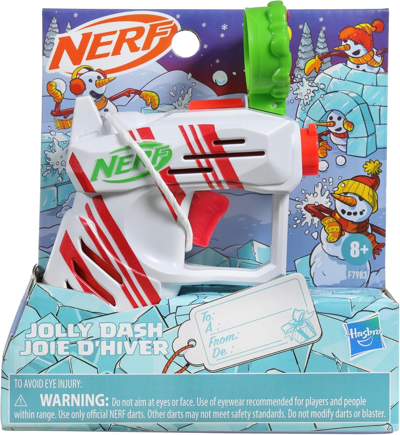 image:imageNerf Elite 20 Jolly Dash Blaster 2 Elite Darts Pull to Prime Winter Toy Foam Blaster for 8 Year Old Boys amp GirlsSmall