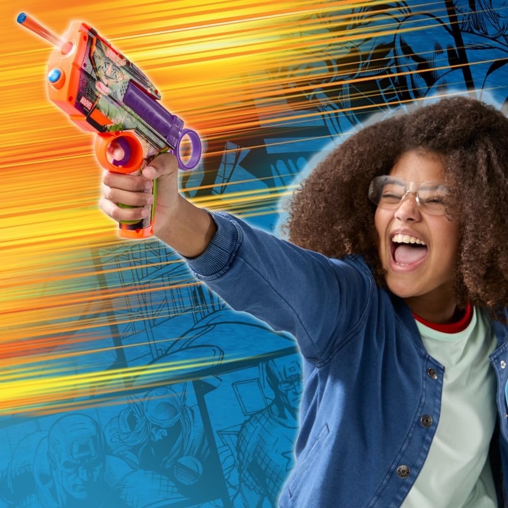image:imageNerf Marvel Hulk Dart Blaster 4 Nerf N1 Foam Darts HulkInspired Blaster Skin Designs Kids Gifts Outdoor Toys amp Games for Ages 8 Amazon ExclusiveHulk