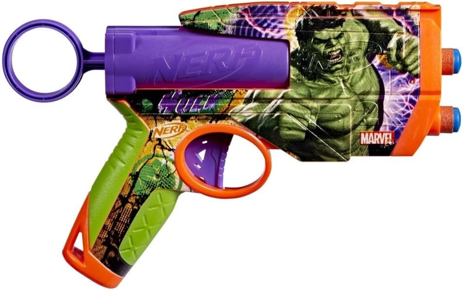 image:imageNerf Marvel Hulk Dart Blaster 4 Nerf N1 Foam Darts HulkInspired Blaster Skin Designs Kids Gifts Outdoor Toys amp Games for Ages 8 Amazon ExclusiveHulk
