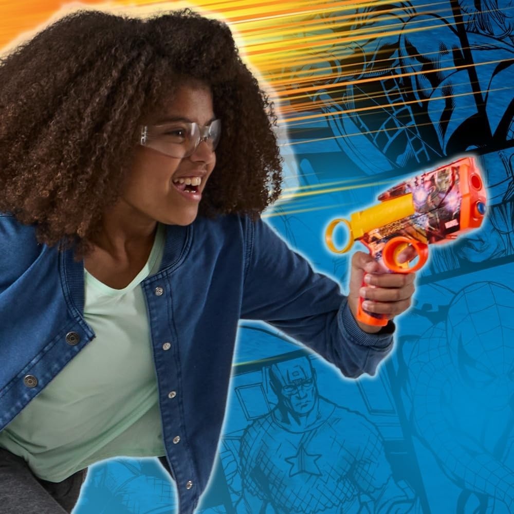 image:imageNerf Marvel Hulk Dart Blaster 4 Nerf N1 Foam Darts HulkInspired Blaster Skin Designs Kids Gifts Outdoor Toys amp Games for Ages 8 Amazon ExclusiveIron Man
