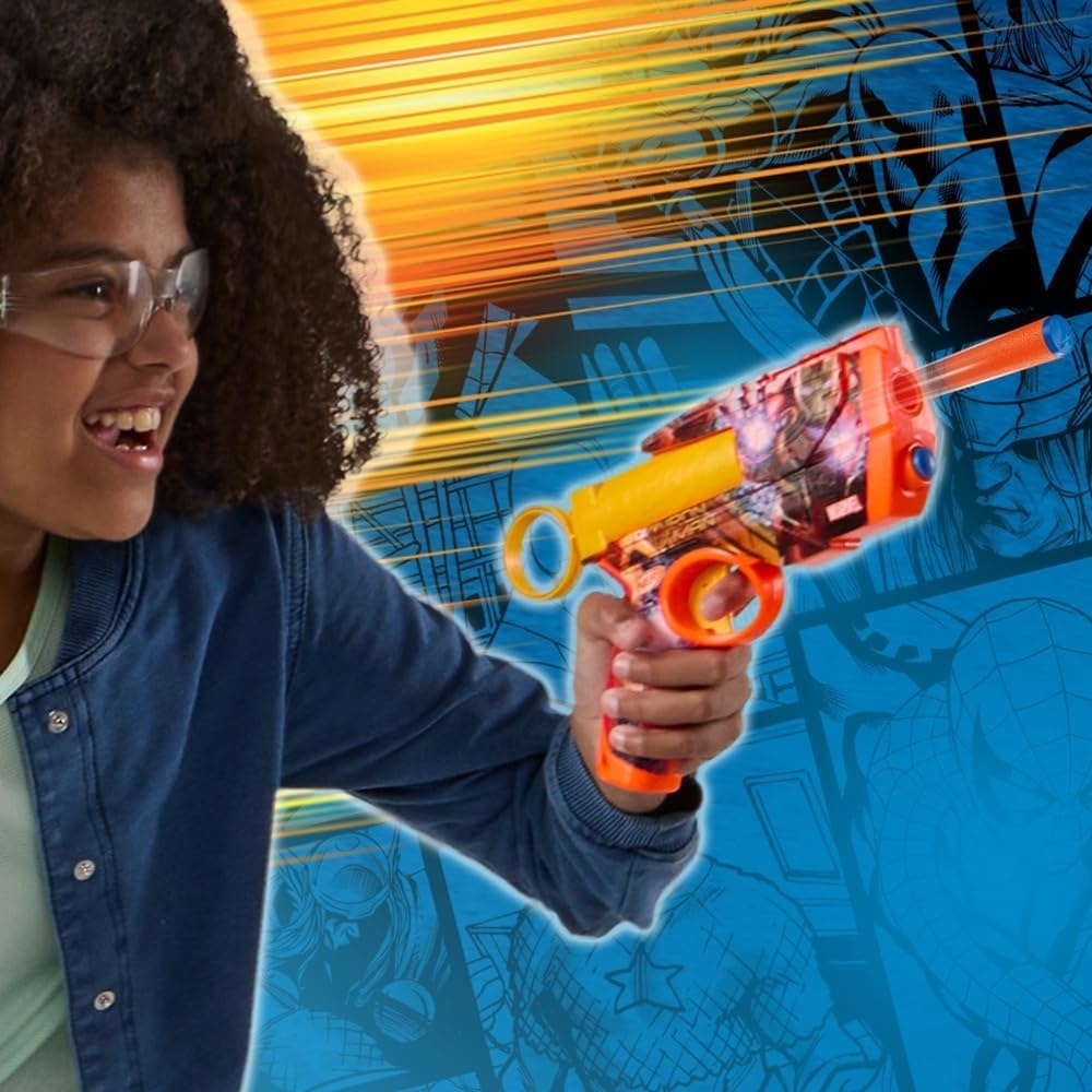 image:imageNerf Marvel Hulk Dart Blaster 4 Nerf N1 Foam Darts HulkInspired Blaster Skin Designs Kids Gifts Outdoor Toys amp Games for Ages 8 Amazon ExclusiveIron Man