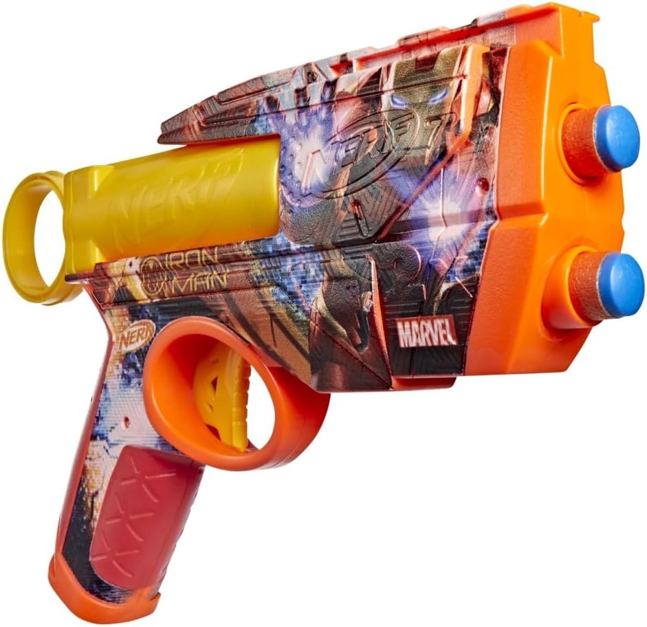 image:imageNerf Marvel Hulk Dart Blaster 4 Nerf N1 Foam Darts HulkInspired Blaster Skin Designs Kids Gifts Outdoor Toys amp Games for Ages 8 Amazon ExclusiveIron Man