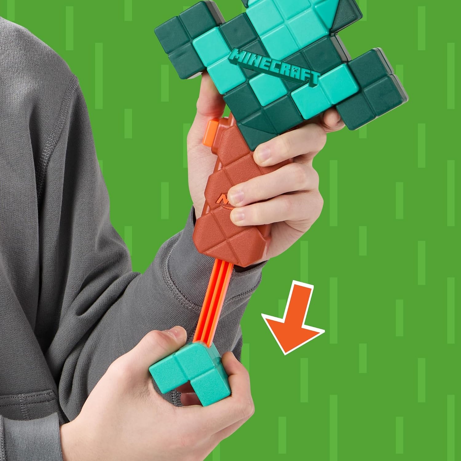 image:imageNerf Minecraft Pillagers Crossbow Dart Blaster 6 N1 Darts Compatible Only with N1 Dart Blasters 6 Dart Capacity Ages 8Diamond Sword