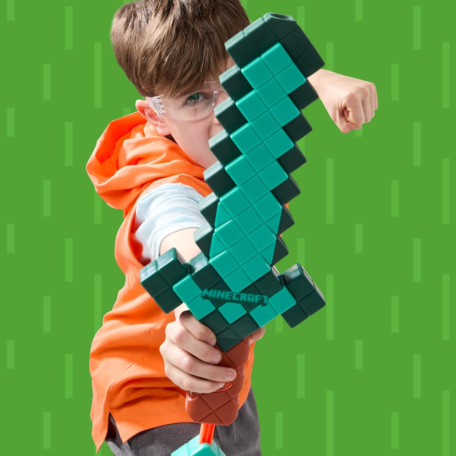 image:imageNerf Minecraft Pillagers Crossbow Dart Blaster 6 N1 Darts Compatible Only with N1 Dart Blasters 6 Dart Capacity Ages 8Diamond Sword
