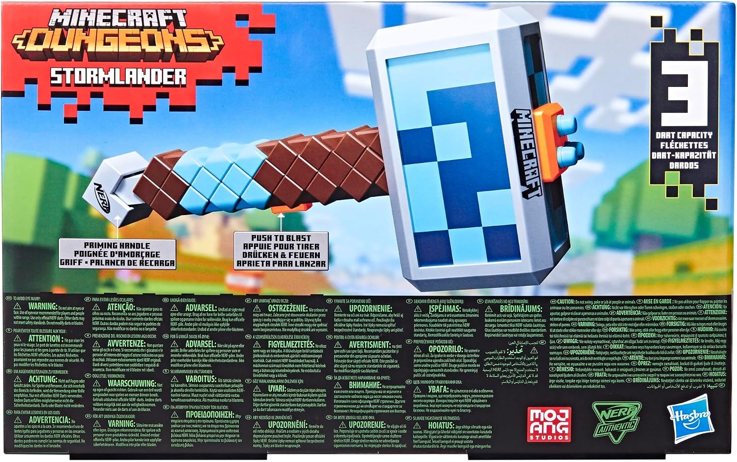 image:imageNerf Minecraft Pillagers Crossbow Dart Blaster 6 N1 Darts Compatible Only with N1 Dart Blasters 6 Dart Capacity Ages 8Stormlander Hammer