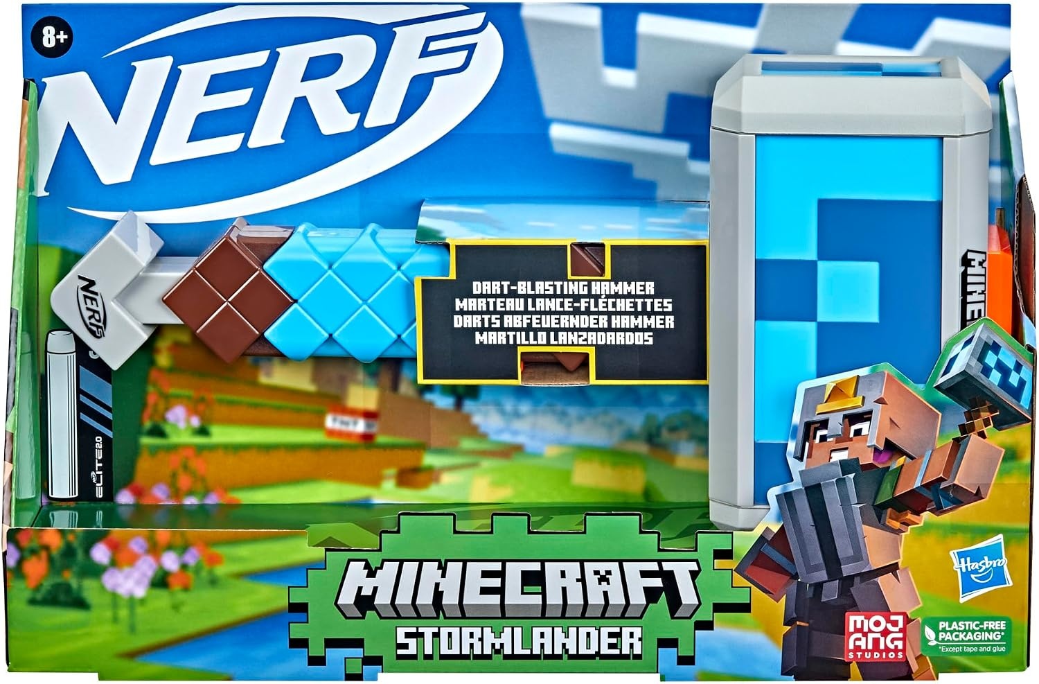 image:imageNerf Minecraft Pillagers Crossbow Dart Blaster 6 N1 Darts Compatible Only with N1 Dart Blasters 6 Dart Capacity Ages 8Stormlander Hammer