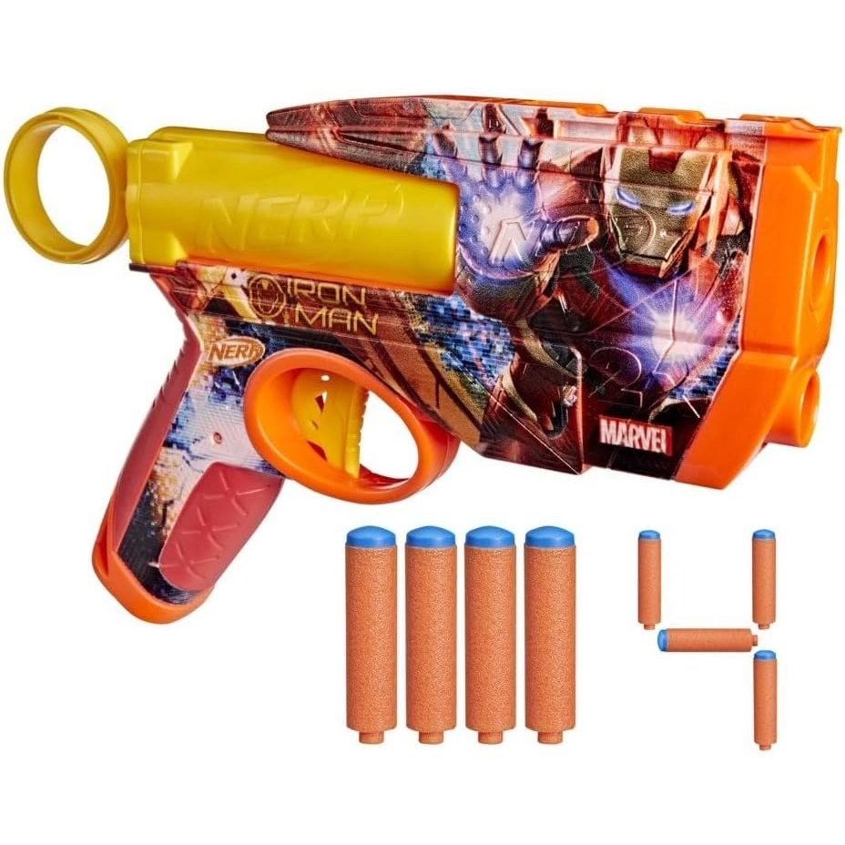 image:imageNerf Marvel Hulk Dart Blaster 4 Nerf N1 Foam Darts HulkInspired Blaster Skin Designs Kids Gifts Outdoor Toys amp Games for Ages 8 Amazon ExclusiveIron Man