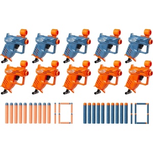 NERF Elite Ace SD-1 Party Pack, 10 Blasters, 20 Darts, Easter Gift for Kids, 8 Year Old Boys & Girls & Up (Amazon Exclusive)(Small)