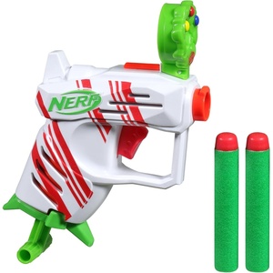 Nerf Elite 2.0 Jolly Dash Blaster, 2 Elite Darts, Pull to Prime, Winter Toy Foam Blaster for 8 Year Old Boys & Girls(Small)