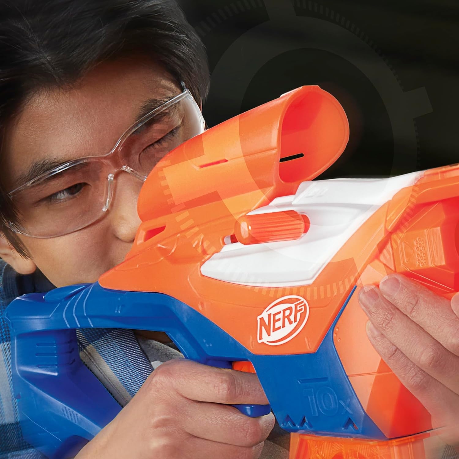 image:imageNerf N Series Pinpoint Dart Blaster 18 N1 Darts Compatible Only N Series Blasters 10Dart Clip Blaster Gifts for KidsN Series Pinpoint