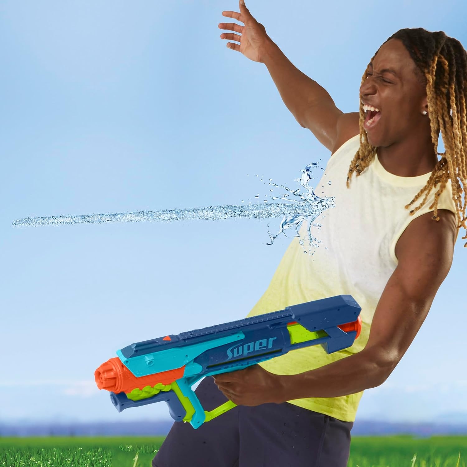 image:imageNerf Super Soaker Power Drench XL Water Blaster High Performance Pressurized Blasting Easy Fill Station Water Toys Ages 8Sredni Medium