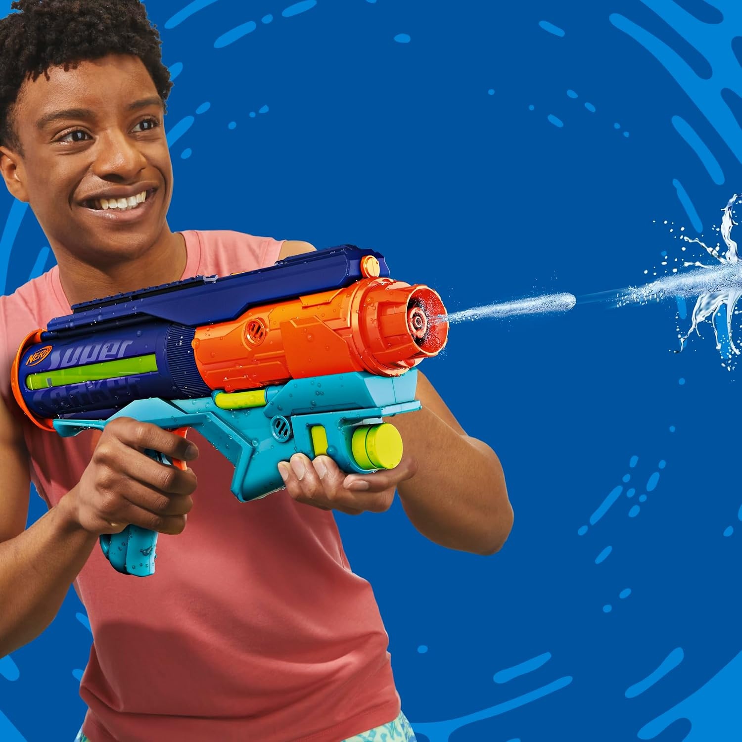image:imageNerf Super Soaker Power Drench XL Water Blaster High Performance Pressurized Blasting Easy Fill Station Water Toys Ages 8Sredni Medium