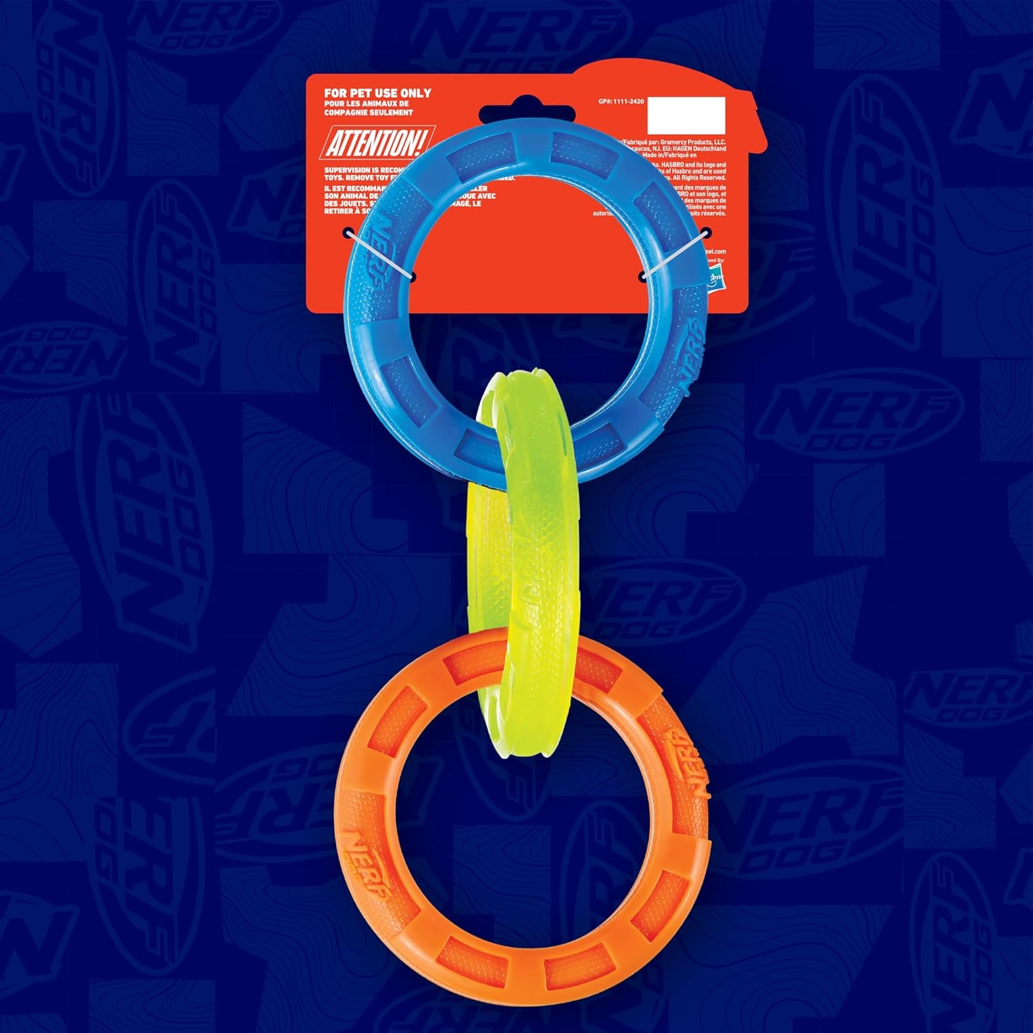 image:image115in 3Ring TPR Tug Blue Green amp OrangeOneSizeforMost