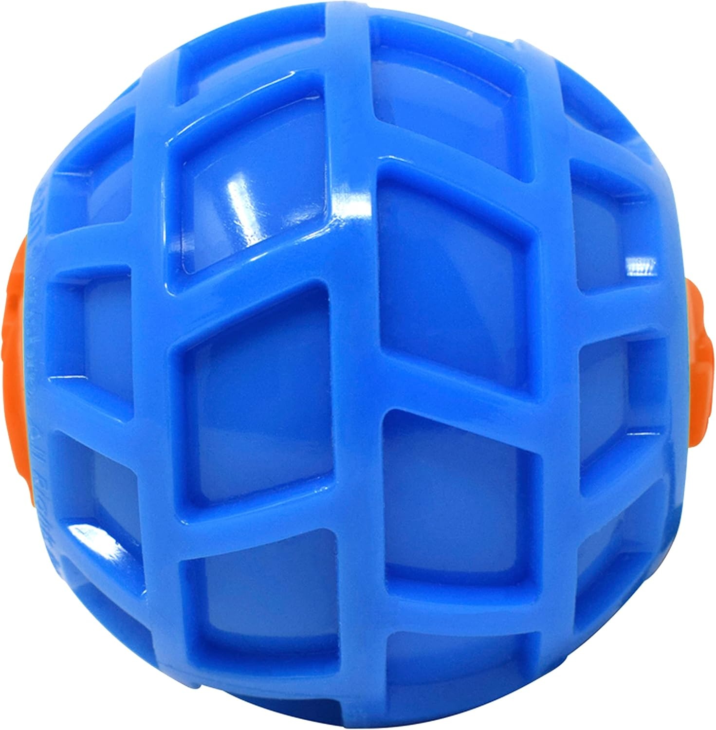 image:image3in TPR EXO Squeak Ball BlueOrange3 inches