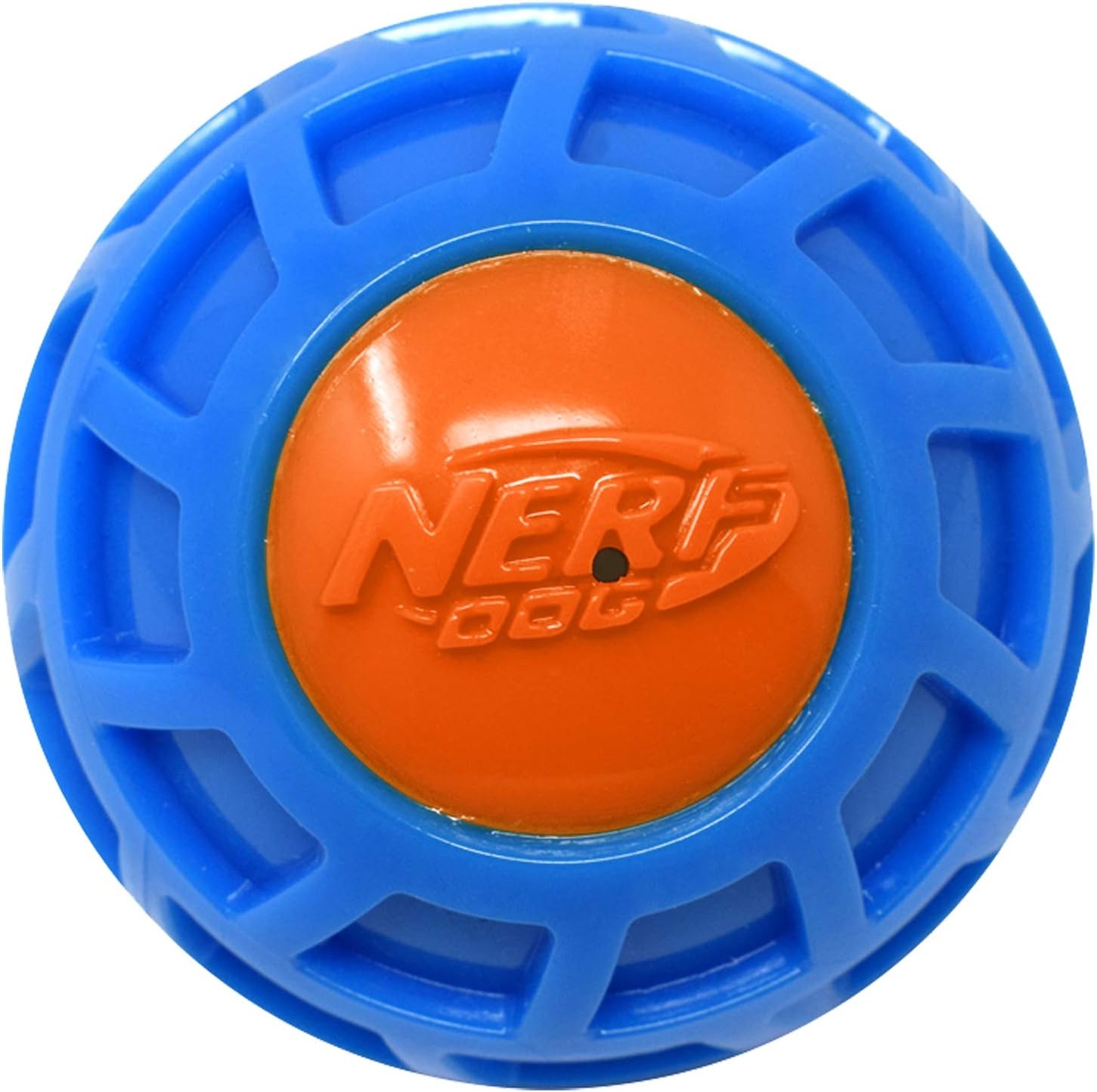 image:image3in TPR EXO Squeak Ball BlueOrange45 inches