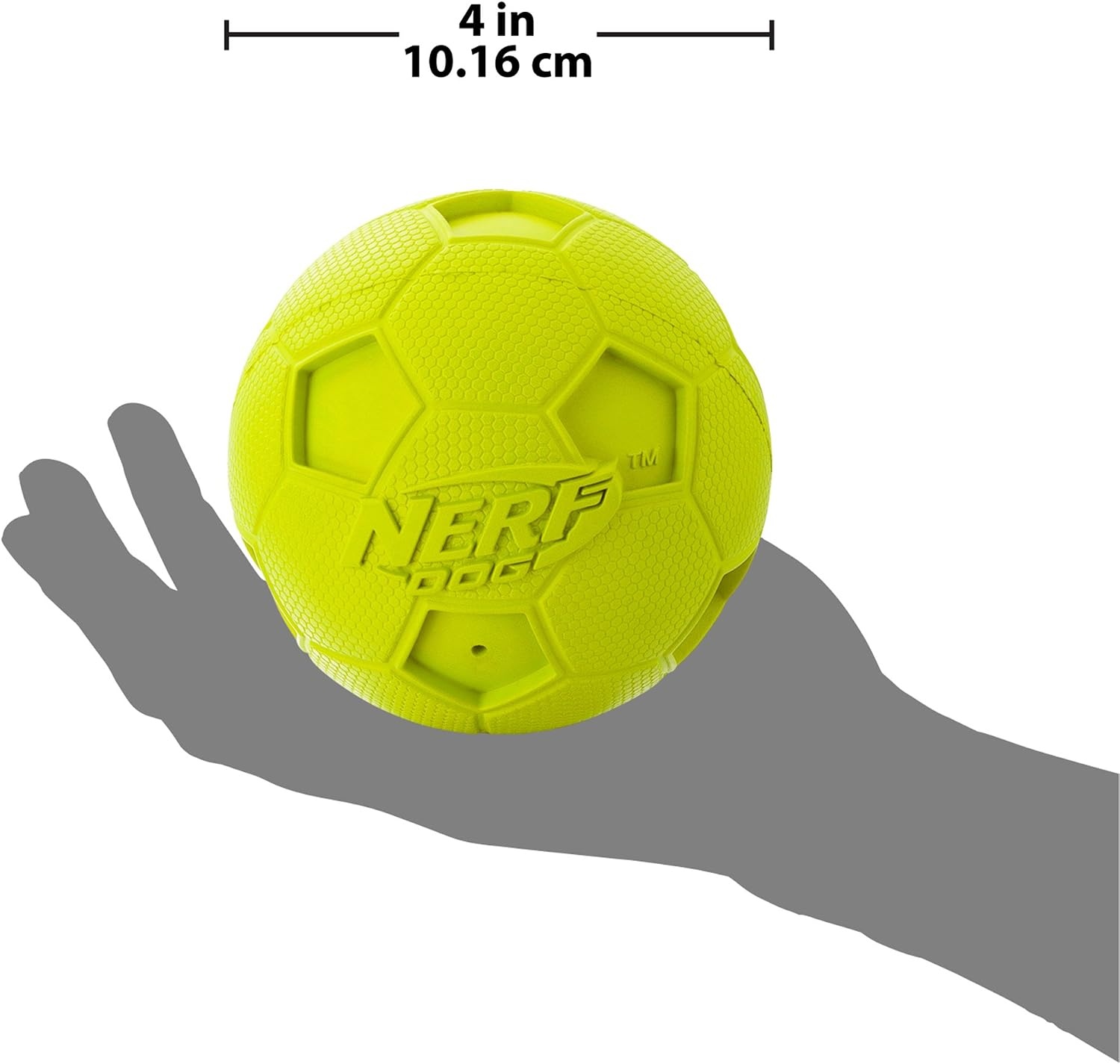 image:imageNerf Dog 4in Soccer Squeak Ball Green Dog Toy Model Number 2172Green