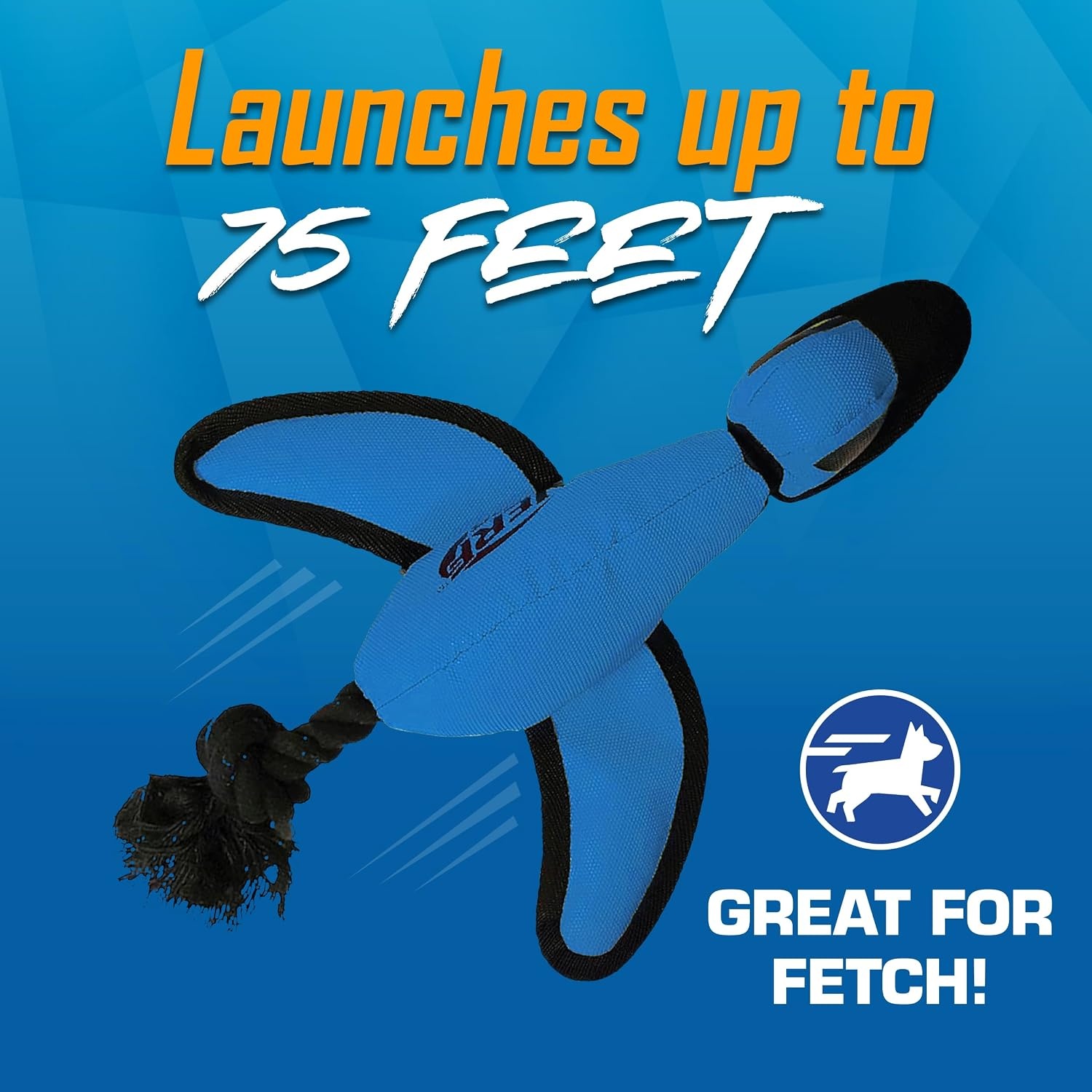 image:imageNerf Dog Large Nylon Launching DuckBlueGreenBlue