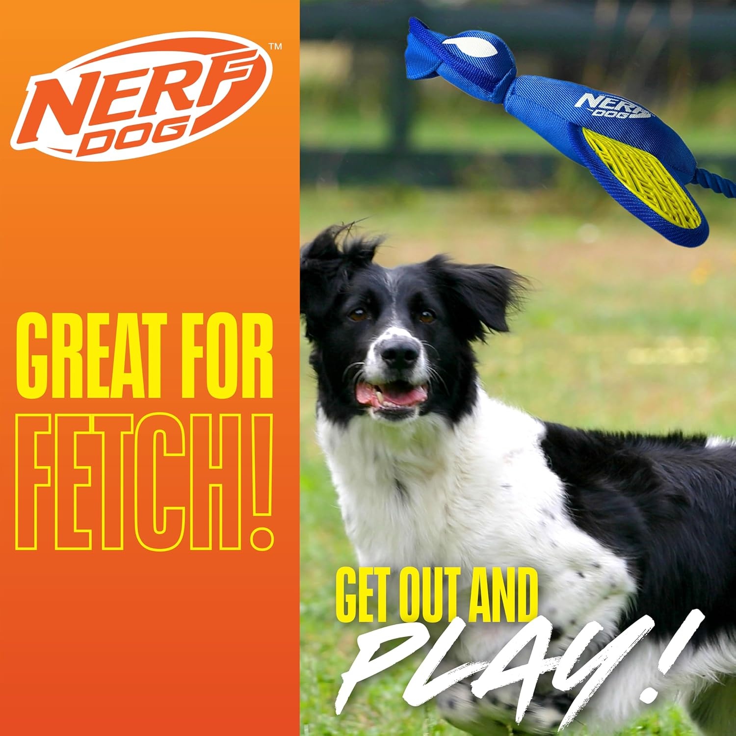 image:imageNerf Dog Large Nylon Launching DuckBlueGreenBlueGreen