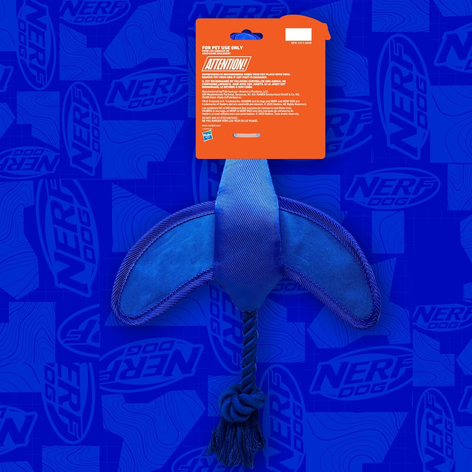 image:imageNerf Dog Large Nylon Launching DuckBlueGreenBlueGreen