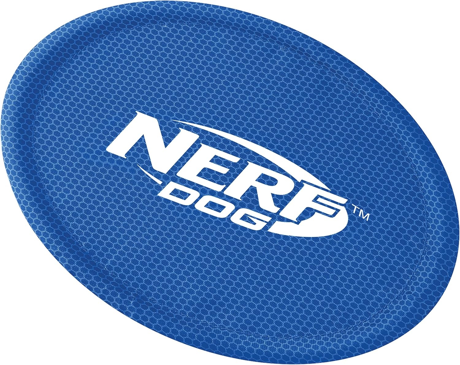 image:imageNerf Dog Nylon Flyer Dog Toy Flying Disc Lightweight Durable and Water Resistant Great for Beach and Pool 9 inch diameter for MediumLarge Breeds Single Unit BlueBlue