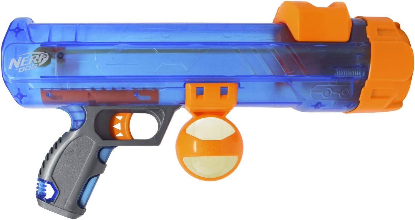 image:imageNerf Dog Tennis Ball Blaster Dog Toy20 in Translucent Blaster with 1 Ball