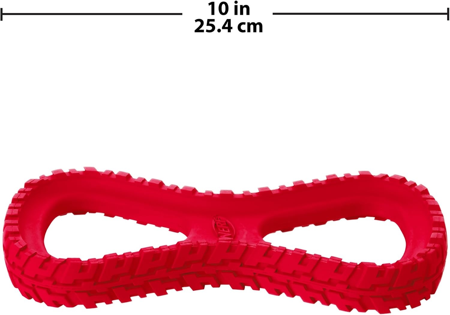 image:imageNerf Dog Tire Infinity Tug Dog Toy Lightweight Durable and Water Resistant 10 Inches for MediumLarge Breeds Single Unit BlueRed