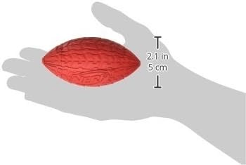 image:imageNerf Dog Tire Squeak Football Outdoor Dog Toy 6 Inch Dog Football Squeaking Toy for Medium and Large Breeds RedRed