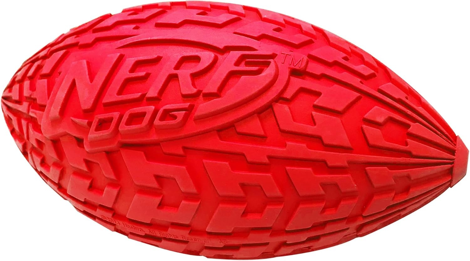 image:imageNerf Dog Tire Squeak Football Outdoor Dog Toy 6 Inch Dog Football Squeaking Toy for Medium and Large Breeds RedRed