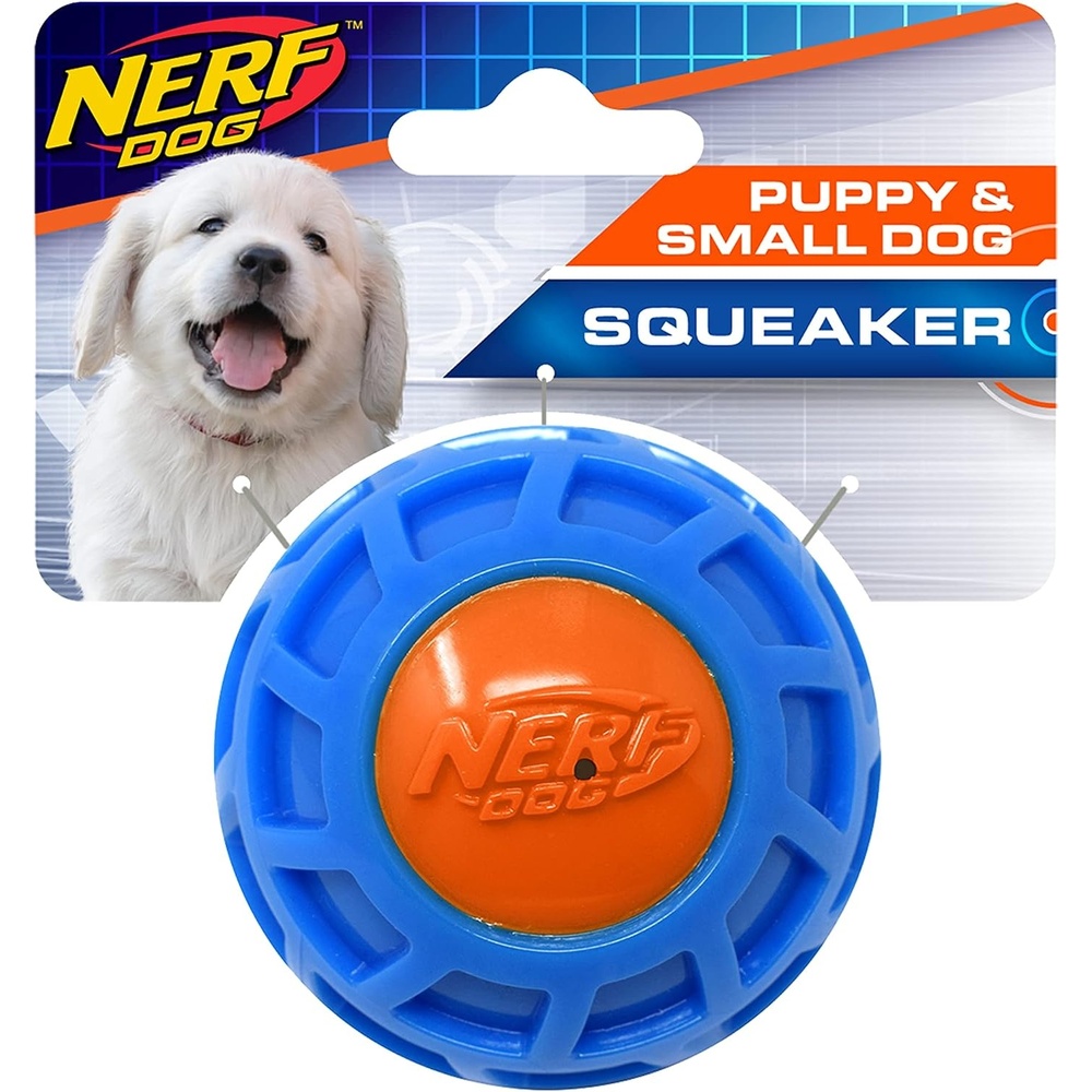 image:image3in TPR EXO Squeak Ball BlueOrange25 inches