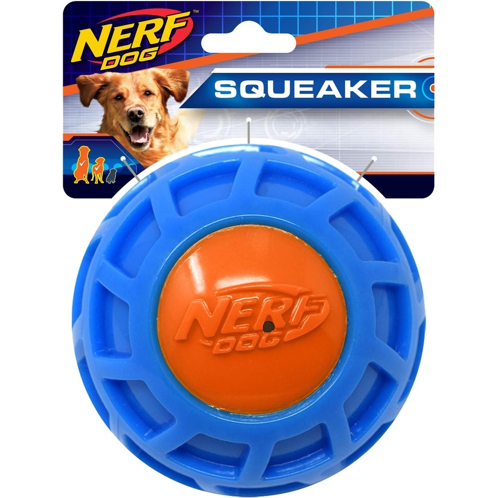 image:image3in TPR EXO Squeak Ball BlueOrange45 inches
