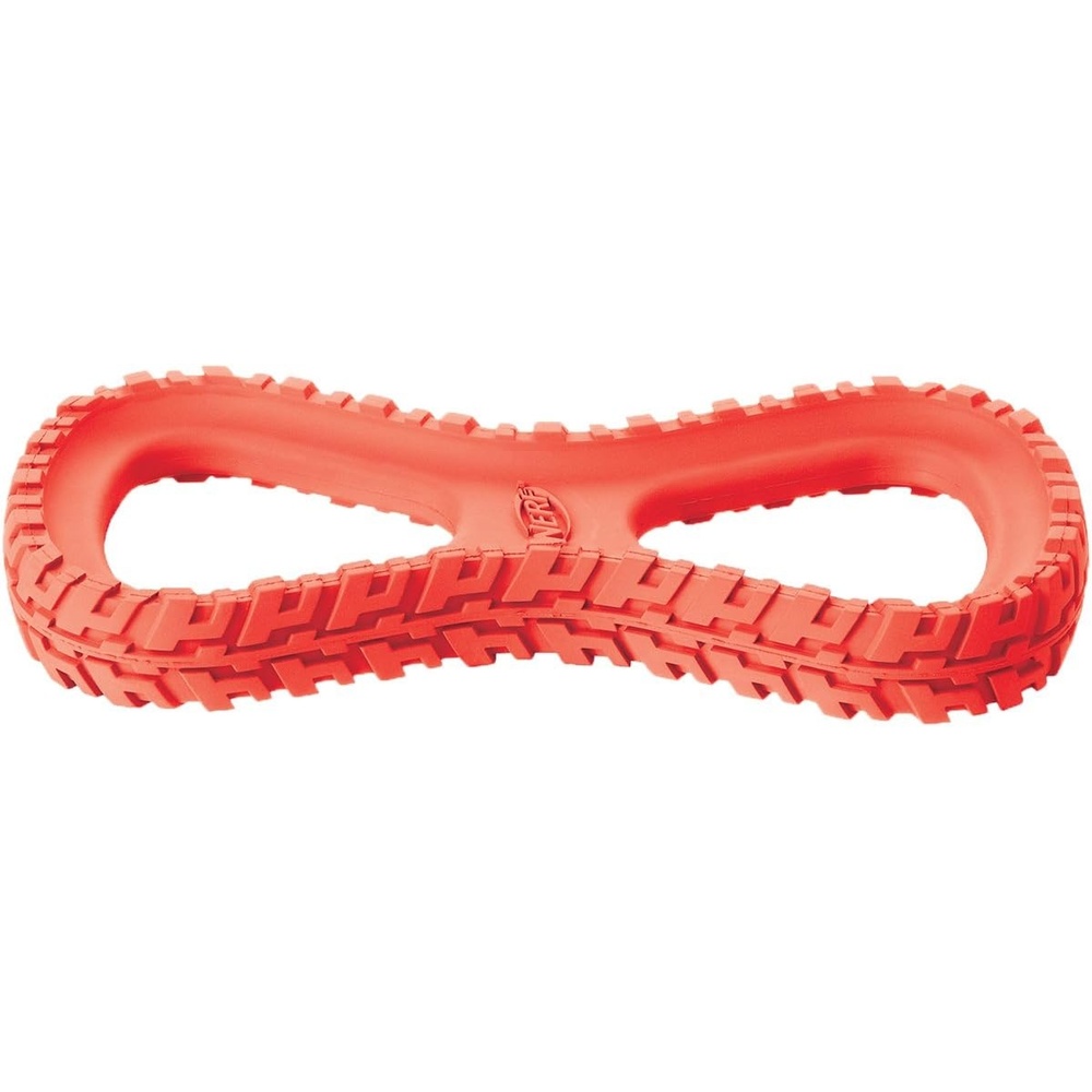 image:imageNerf Dog Tire Infinity Tug Dog Toy Lightweight Durable and Water Resistant 10 Inches for MediumLarge Breeds Single Unit BlueRed