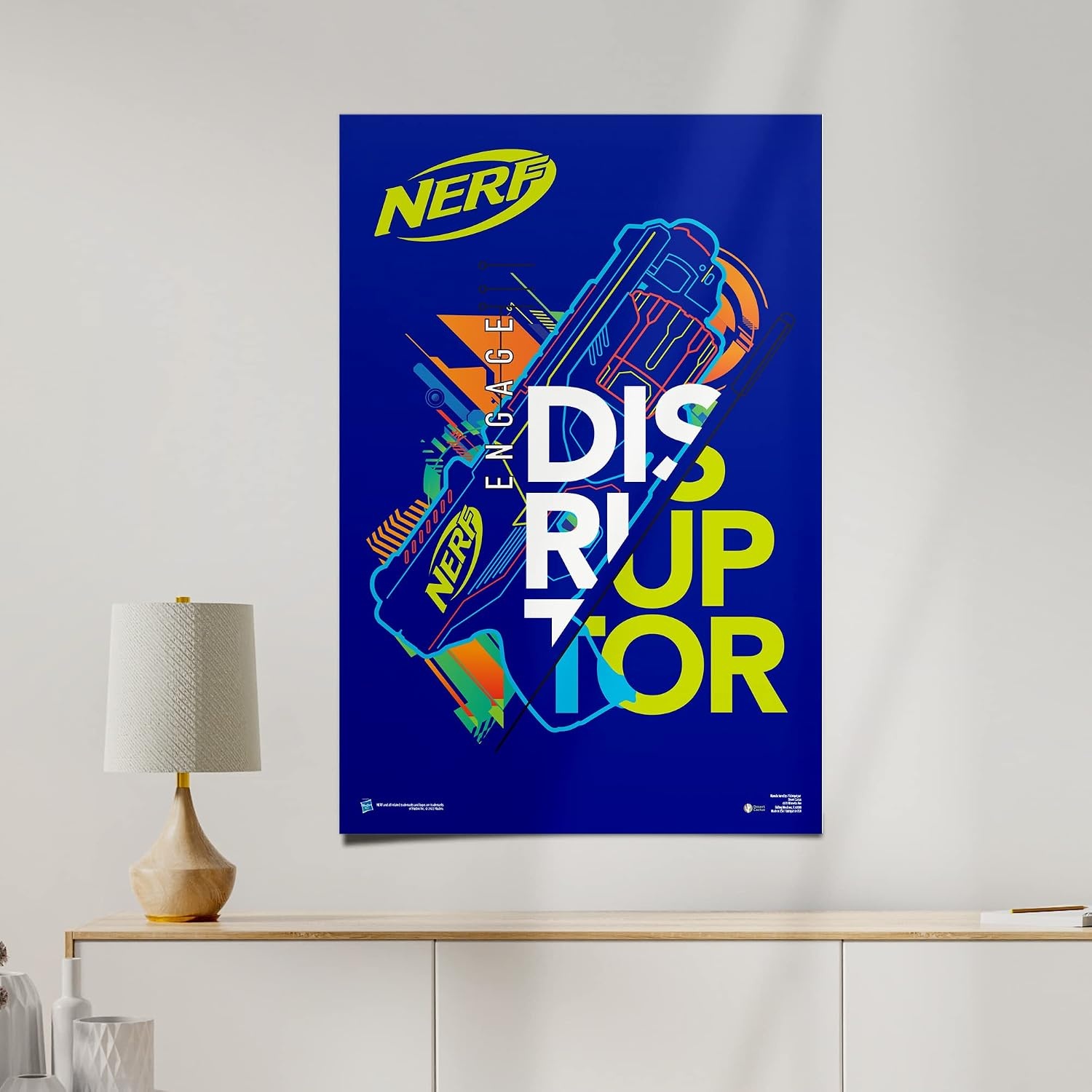 image:imageDesert Cactus Nerf Poster 24 x 36 inch Wall Decor 1Design 2