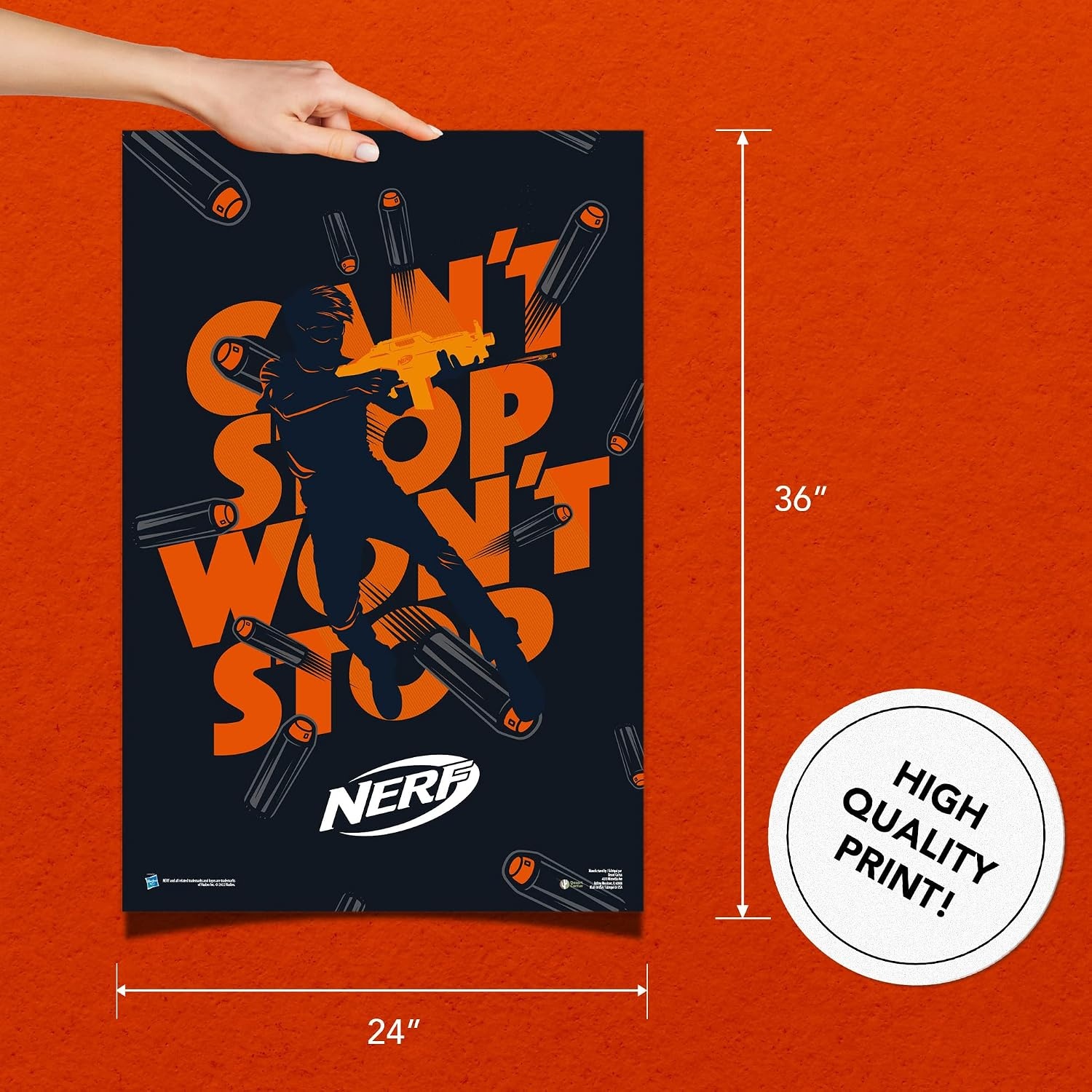 image:imageDesert Cactus Nerf Poster 24 x 36 inch Wall Decor 1Design 3