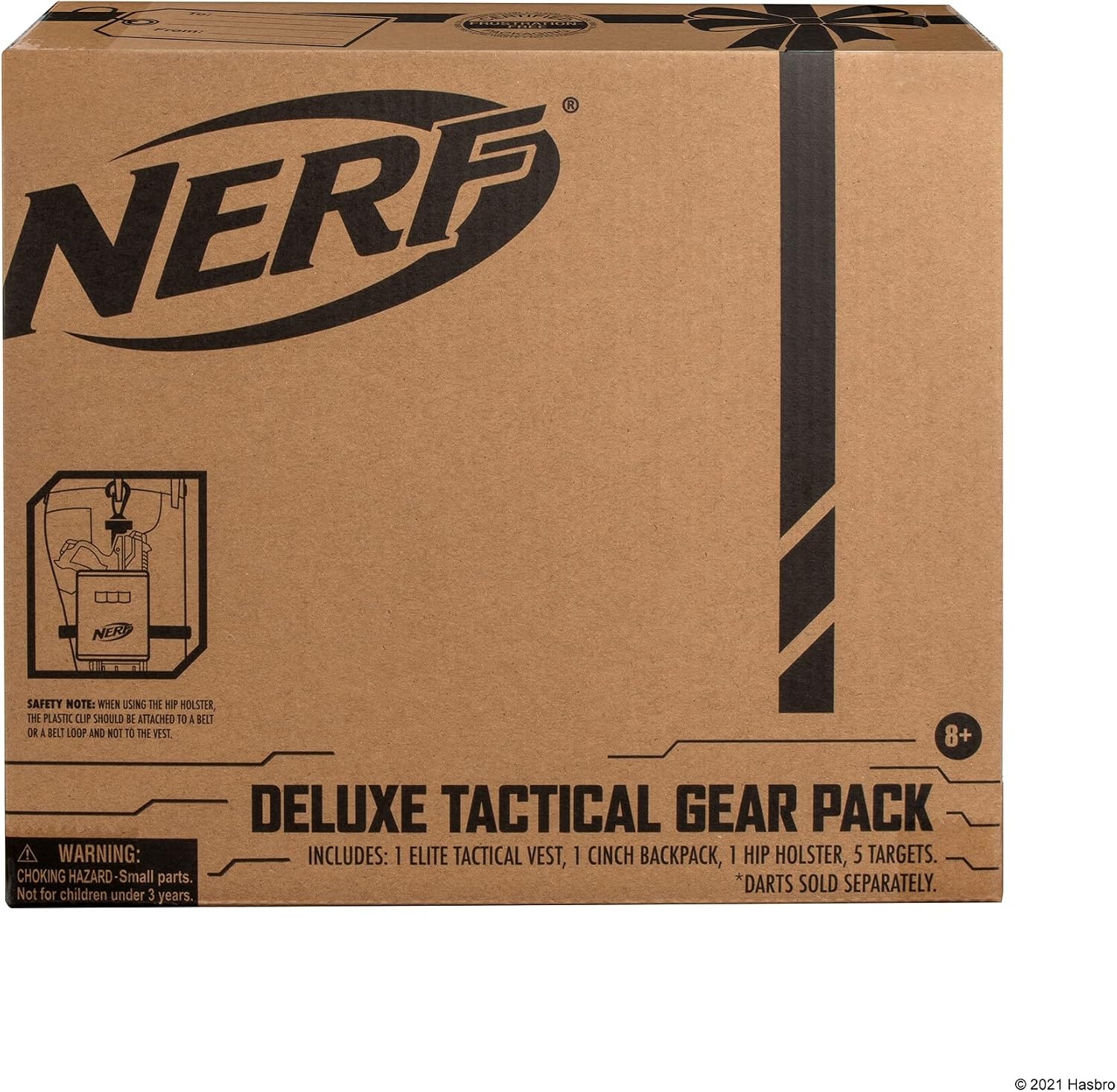 image:imageNerf Elite Deluxe Tactical Gear Pack Tactical Vest with Hip Holster Cinch Backpack and 5 Targets Blast Into Battle