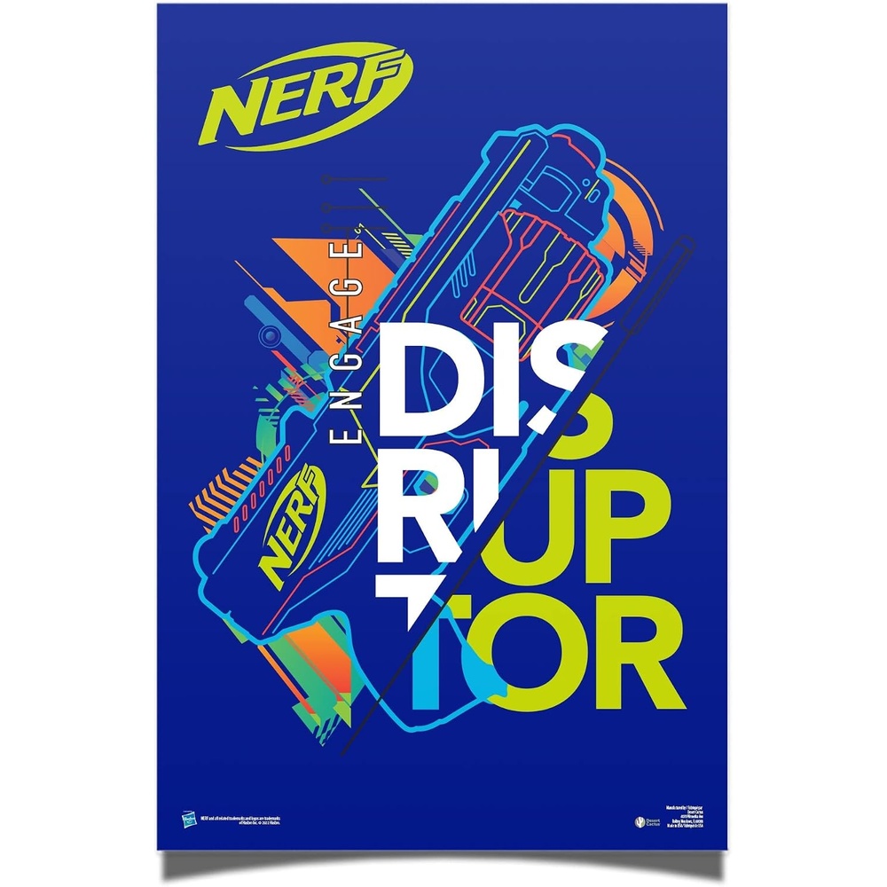 image:imageDesert Cactus Nerf Poster 24 x 36 inch Wall Decor 1Design 2