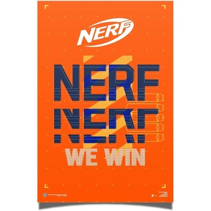 Desert Cactus Nerf Poster 24 x 36 inch Wall Decor (#1)(Design 1)