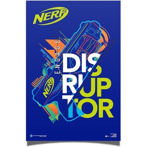 Desert Cactus Nerf Poster 24 x 36 inch Wall Decor (#1)(Design 2)