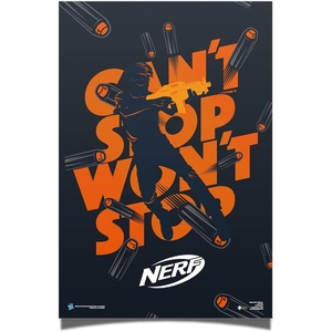 Desert Cactus Nerf Poster 24 x 36 inch Wall Decor (#1)(Design 3)