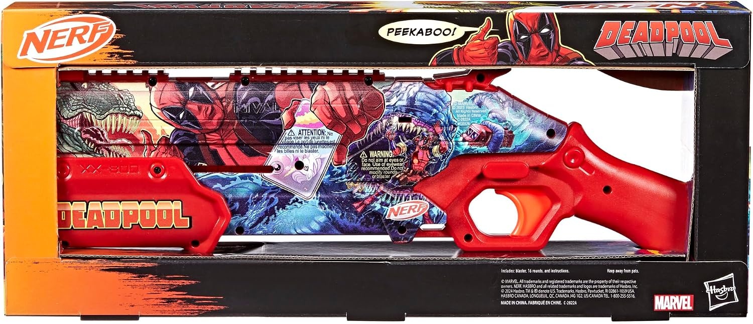 image:imageNerf Marvel Deadpool Blaster 16 Nerf Rival AccuRounds Pump Action Breech Load Gifts for Teens 14