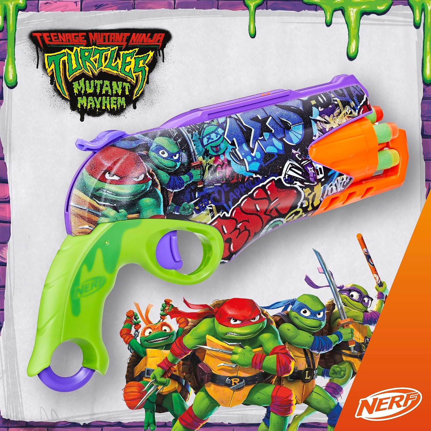 image:imageNerf Teenage Mutant Ninja Turtles Blaster 10 Elite Darts Toy Foam Blasters Ages 8 and Up