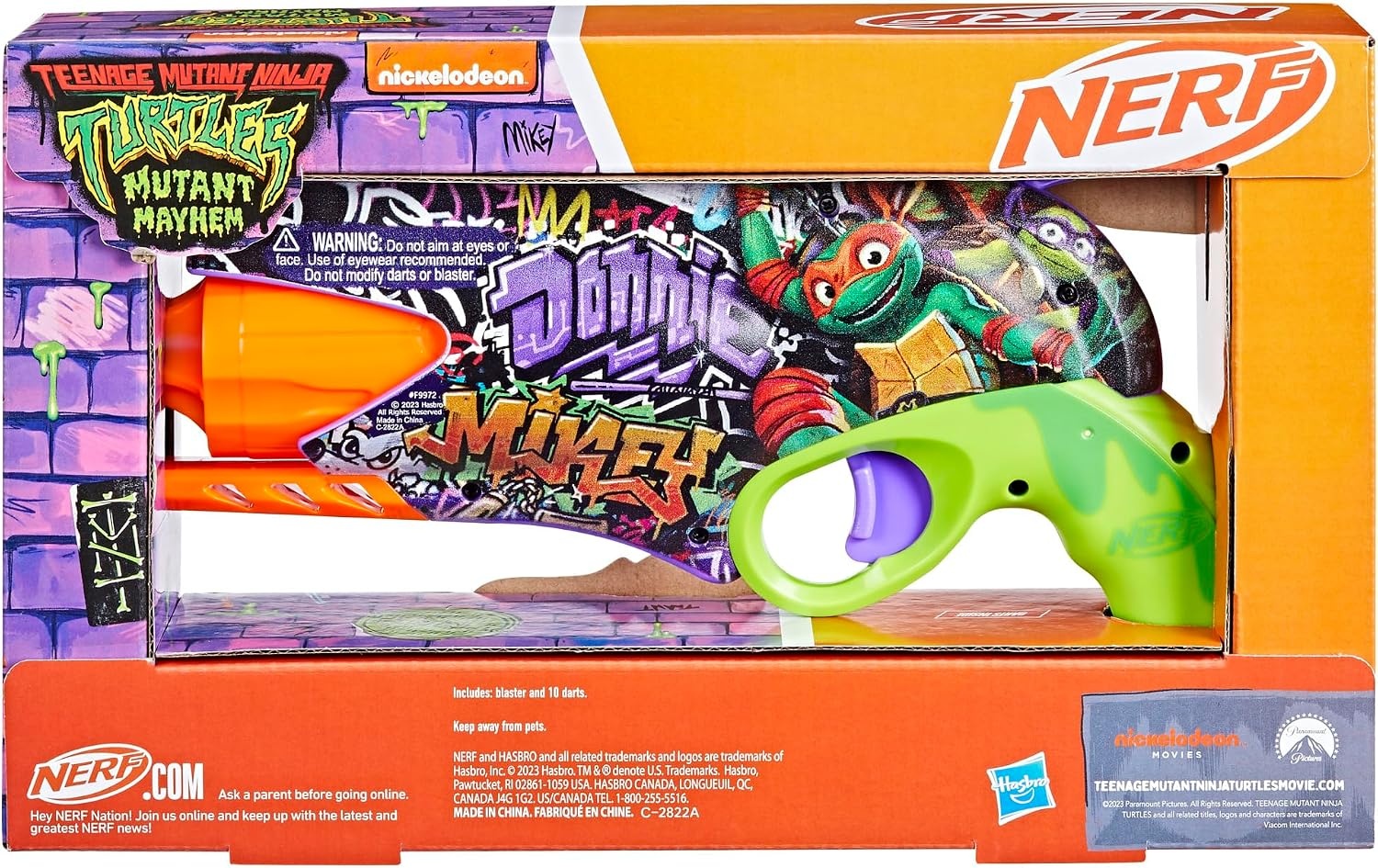 image:imageNerf Teenage Mutant Ninja Turtles Blaster 10 Elite Darts Toy Foam Blasters Ages 8 and Up